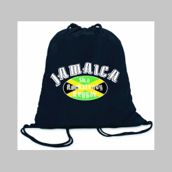 Jamaica SKA Rocksteady Reggae - ľahké sťahovacie vrecko ( batôžtek / vak ) s čiernou šnúrkou, 100% bavlna 100 g/m2, rozmery cca. 37 x 41 cm
